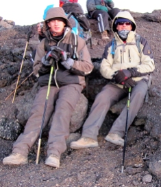 David and Adrian near summit