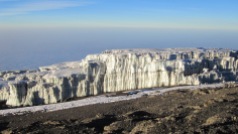 Glaciers at the summit